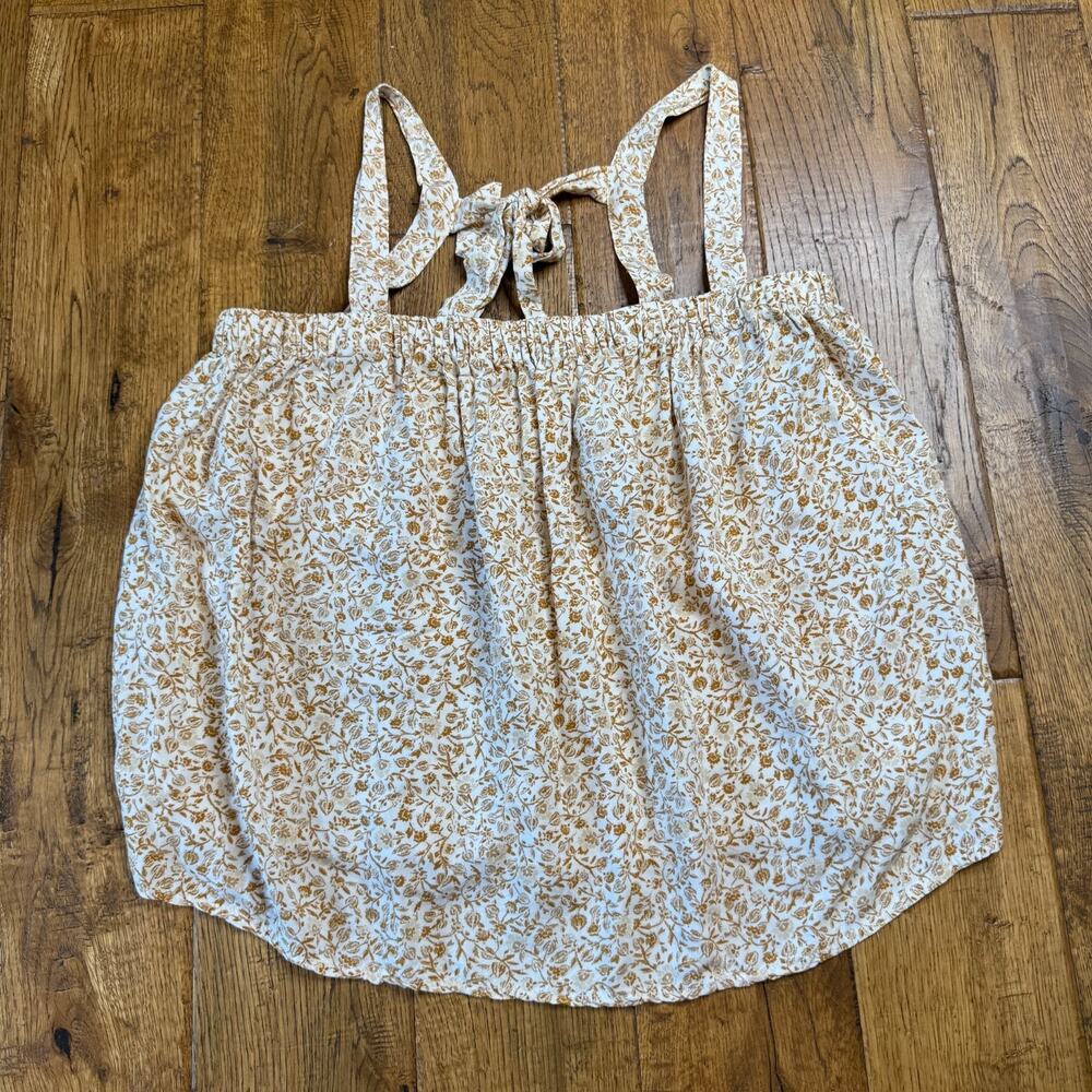 Lot of 2 Old Navy Sz S Black Yellow Floral Boho Tie-Back Cami Swing Blouse NWT - Picture 8 of 9